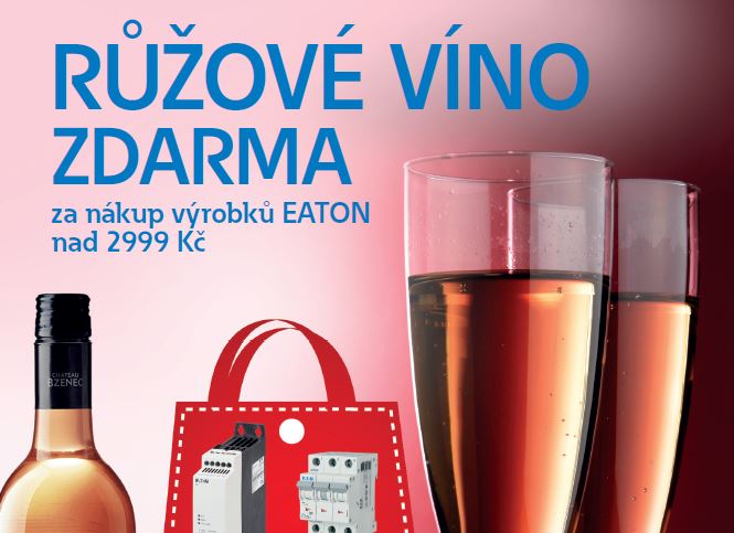 Růžové víno ZDARMA za nákup EATON